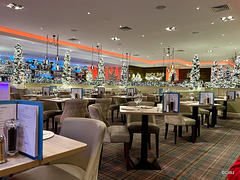 Duck Bay Restaurant at Christmas season, Balloch on Loch Lomond