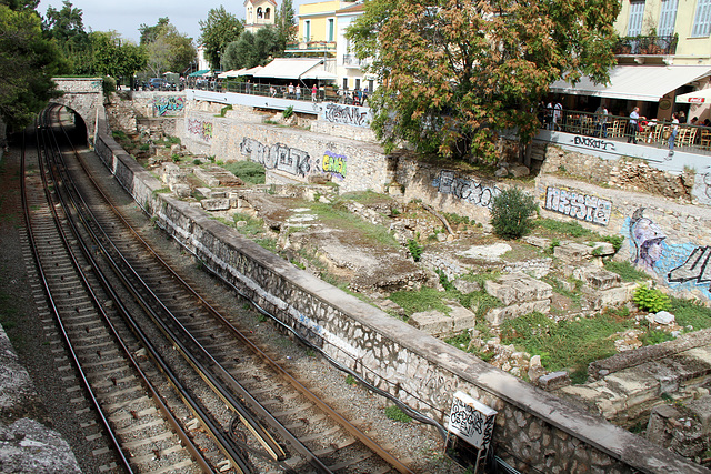 Athènes - Vestiges du métro