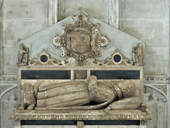 st mary's church, warwick (131)c16 tomb effigy of robert dudley, lord denbigh, who died in 1584 aged three