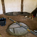 Limestone flooring for the gazebo