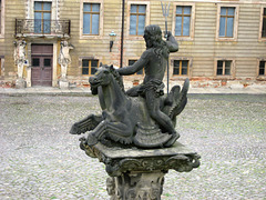 Skulptur "Neptun" im Altenburger Schlosshof