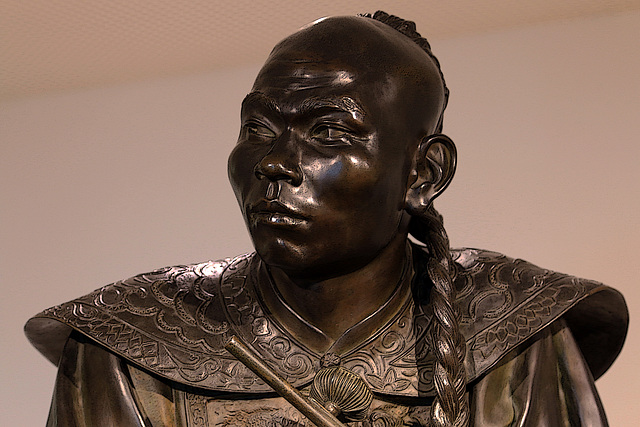 Chinois , sculpture en bronze de Charles Cordier