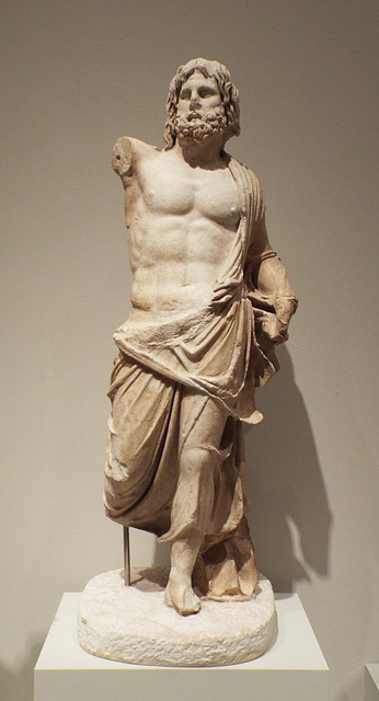 Marble Poseidon from the Great Altar of Zeus at Pergamon in the Metropolitan Museum of Art, June 2016