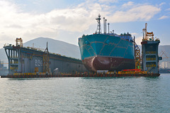 New gas carrier under construction in DSME