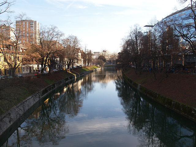 Ljubljanica River from Dragon Bridge