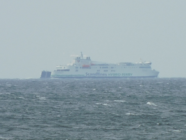 Fährschiff "Copenhagen" auf der Ostsee Richtung Gedser
