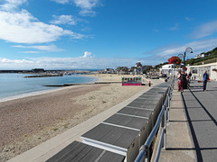 Lyme Regis looking towards The Cobb