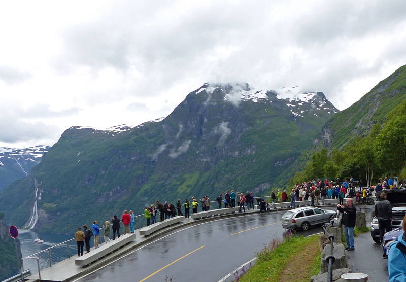 Der Zaun am Geiranger Fjord