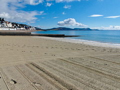 Beach at Lyme Regis, looking towards Charmouth