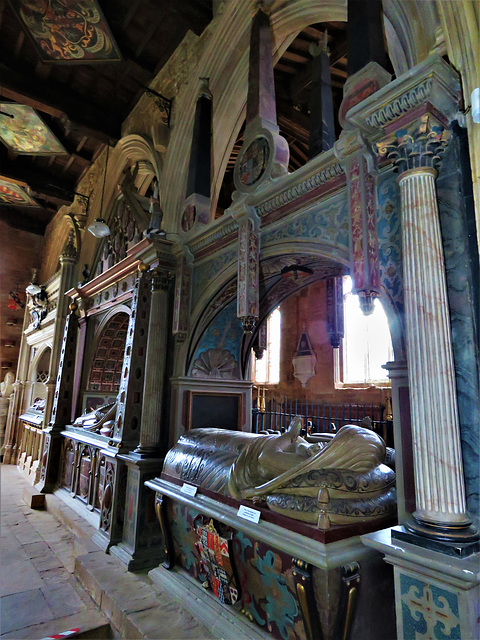 great brington church, northants (6)c16 tomb of robert, baron spencer and margaret willoughby by jasper hollemans erected 1599