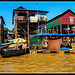 Palafitos  -  Lago Tonle-Sap-See  (Camboya).  Corregido gracias al apunte de Günter Diel. Perdón el despidte, no es el delta del Mekong