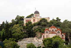 Athènes - Église Agia Marina et observatoire national