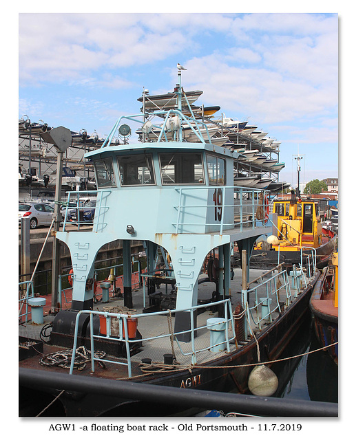 Floating boat store  - Old Portsmouth - 11 7 2019