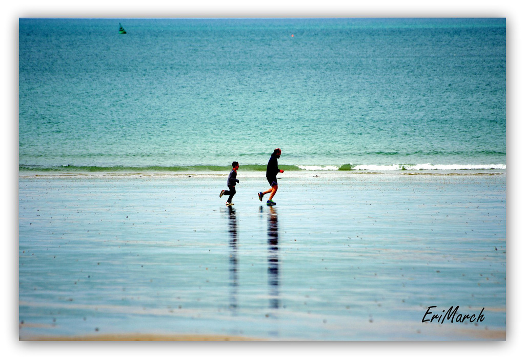 Course sur la plage !