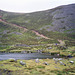 Bleaberry Tarn and the path to the summit of Red Pike (scan from Oct 1991)