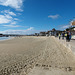 Beach at Lyme Regis, looking towards The Cobb