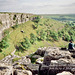 Looking towards Malham from the top of Malham Cove (Scan from 1989)