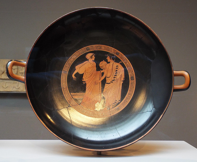 Kylix with a Flirtation Scene Attributed to the Briseis Painter in the Getty Villa, June 2016