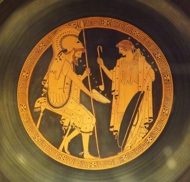 Detail of a Kylix Signed by Brygos as Potter in the British Museum, May 2014