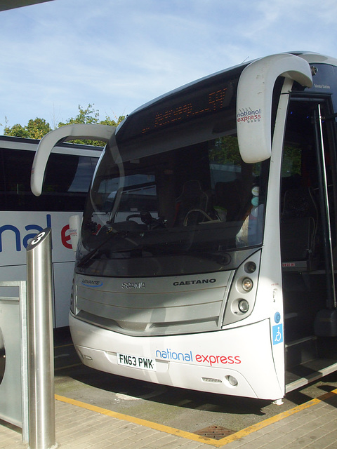 DSCF4907 Bruce Coaches FN63 PWK (National Express contractor) at Milton Keynes - 1 Sep 2016