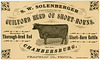 S. W. Solenberger, Proprietor of the Guilford Herd of Short-Horn Cattle, Chambersburg, Pa.