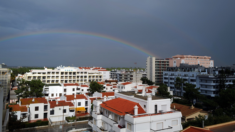 #04- A rainbow, Looking North from my kitchen