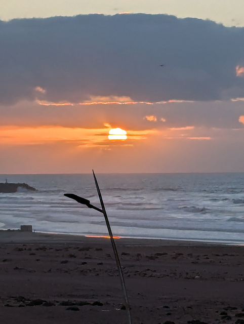 Coucher de soleil retouché en essai