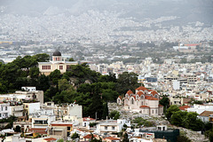 Athènes - Église Agia Marina et observatoire national