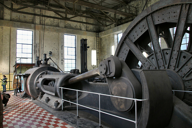 Dampffördermaschine im Maschinenhaus Schacht 4 Nord (Zeche Gneisenau 1/2/3/4, Dortmund-Derne) / 10.09.2017