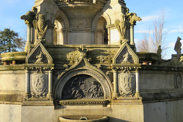 stewart memorial fountain, kelvingrove park, glasgow