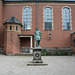 Copenhagen, Sculpture of Peter Jansen Wessel Tordenskjold in the Courtyard of Church of Holmen