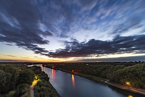 Sunset over Kiel-Canal (29.09.2018)