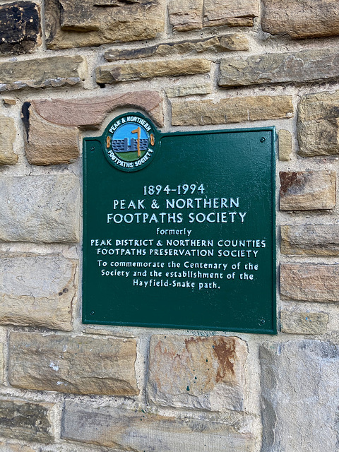 Sign At the Start of the Sett Valley Trail