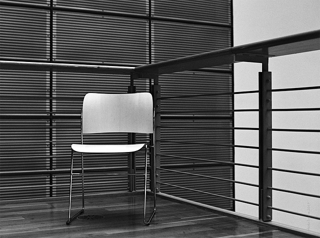 white chair in the corner IV