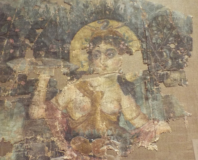 Detail of a Fragment of a Hanging with the Goddess Euthenia in the Metropolitan Museum of Art, April 2017