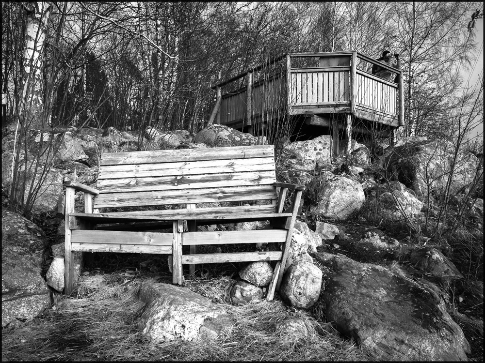 landscape bench