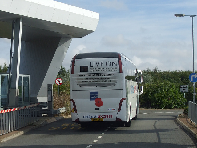 DSCF4915 Chalfont Coaches BK14 LEJ  (National Express contractor) at Milton Keynes - 1 Sep 2016