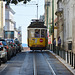 Lisbon 2018 – Eléctrico 577 on line 28 in the Rua António Maria Cardoso
