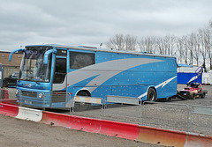 Stock car transporter RJI 8917 (B663 AFC) at Mildenhall Stadium - 6 Apr 2019 (P1000857)