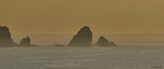 Pointe du Van versinkt im Dunst