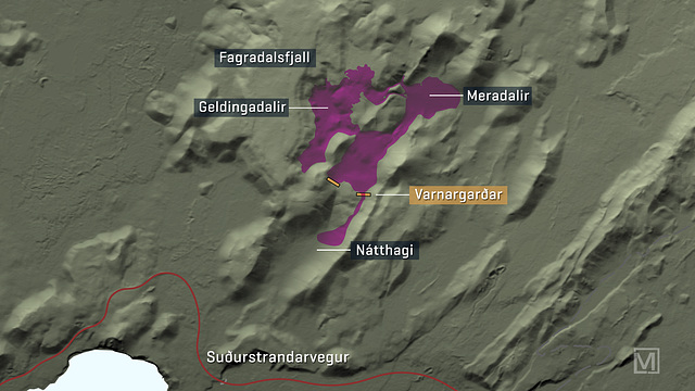 gld - lava areas on 22nd May 2021