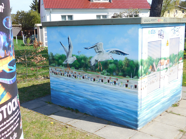 Trafohäuschen in Graal-Müritz, Ecke "Am Tannhof" / Strandstraße