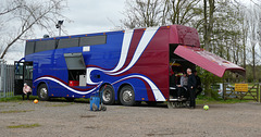 Stock car transporter at Mildenhall Stadium - 6 Apr 2019 (P1000858)