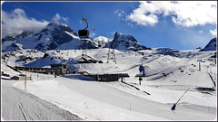 Zermatt : Breithorn e gli impianti che portano lassù: sul Piccolo Cervino svizzero