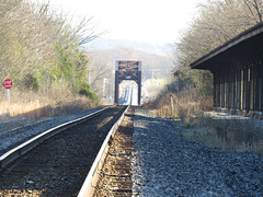 View northeast from railroad museum