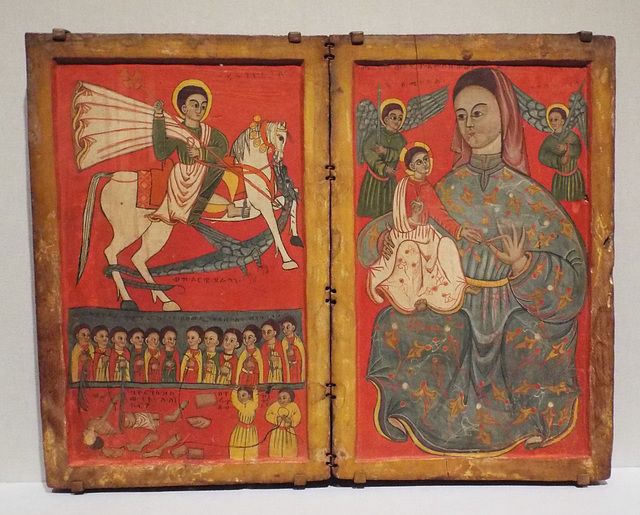 Diptych with St. George and the Virgin and Child in the Metropolitan Museum of Art, February 2024