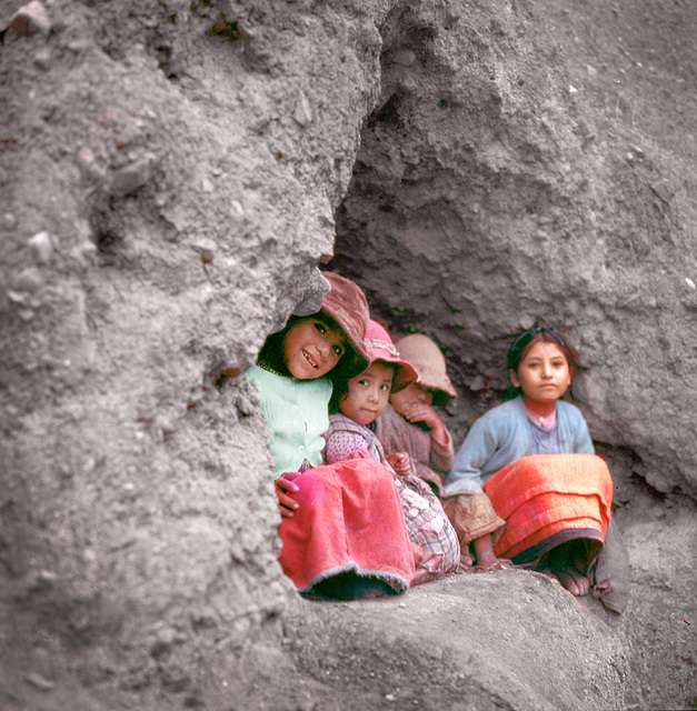 Smiles from a cliff in Churin, long ago.