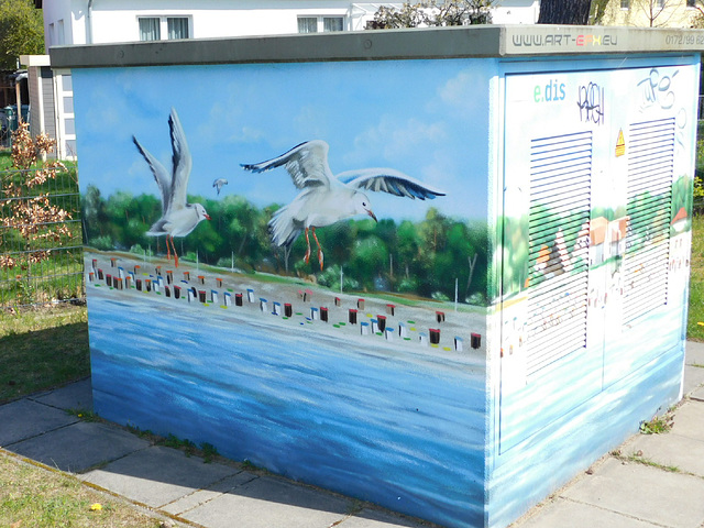 Trafohäuschen in Graal-Müritz, Ecke "Am Tannhof" / Strandstraße