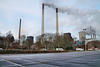 Steinkohlekraftwerk Scholven, vom Parkplatz aus (Gelsenkirchen-Scholven) / 24.12.2022