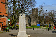War Memorial and St Mary's, Stafford